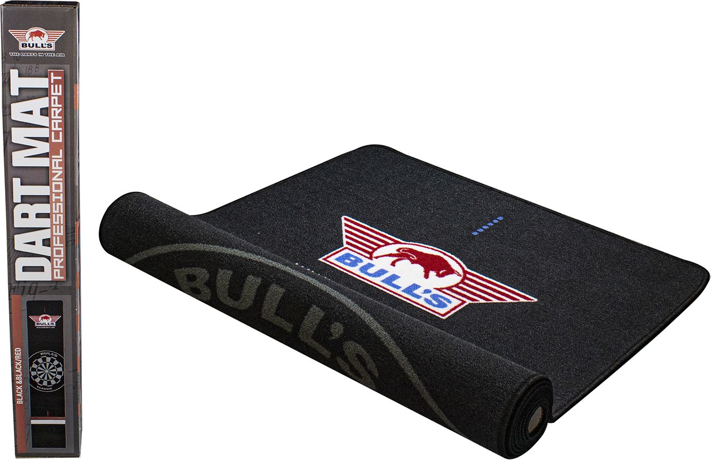 Bull's Carpet Dartmat 300x90 cm Black m/ Oche