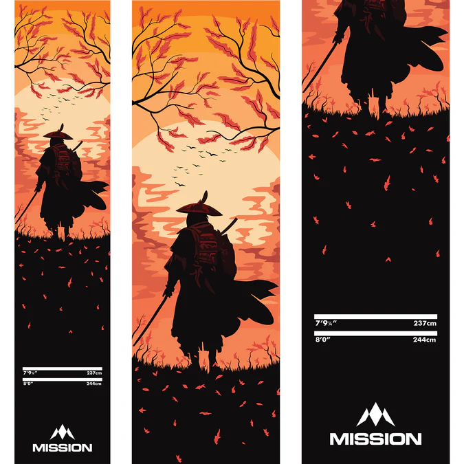 MISSION CARPET DARTS MAT - NON SLIP BACK - 290CM X 60CM - RONIN