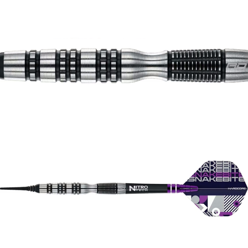 Peter Wright - Black Racor 90% Tungsten, 20 gram softtip.