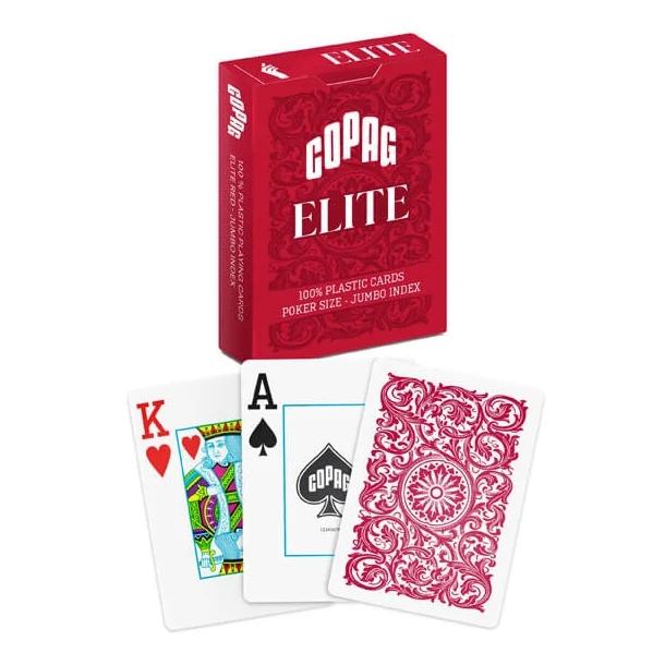 Copag 100% Plastikk Poker Elite Jumbo, Rd