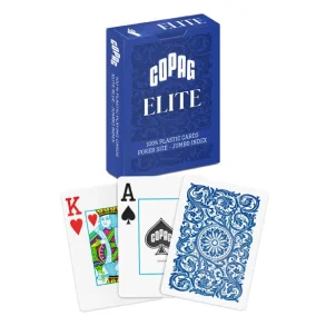 Copag 100% Plastikk Poker Elite Jumbo, Bl