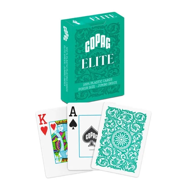 Copag 100% Plastikk Poker Elite Jumbo, Grnn