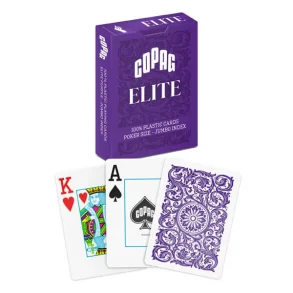 Copag 100% Plastikk Poker Elite Jumbo, Lilla
