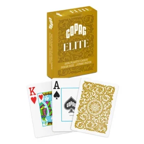 Copag 100% Plastikk Poker Elite Jumbo, Gul