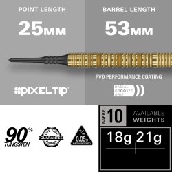 BOLIDE ENVY 10, 90% TUNGSTEN 21 GRAM SOFTTIP