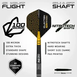 Jonny Clayton Oxide 90% Tungsten, Softtip 18 gram