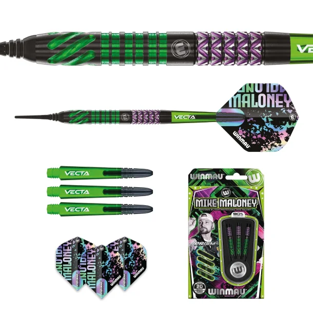 Winmau Mike Maloney 90% Tungsten 18 gram Softtip. 