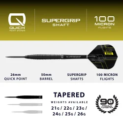 Harrows NX90 Black Edition Quick Point 90% Tungsten 22 gram