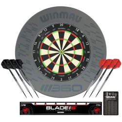 Winmau Blade 360 Bundle � komplett dartsett med surround