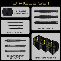 Harrows NX90 Black Edition Quick Point 90% Tungsten 22 gram