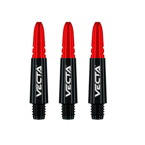 Winmau Vecta Svart/Rd Kort bakstykker