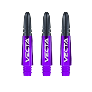 Winmau Vecta Lilla/Svart Kort bakstykker