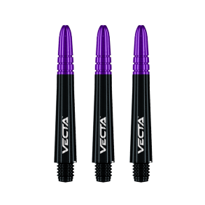 Winmau Vecta Svart/Lilla Intermediate bakstykker