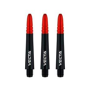 Winmau Vecta Svart/Rd Intermediate bakstykker