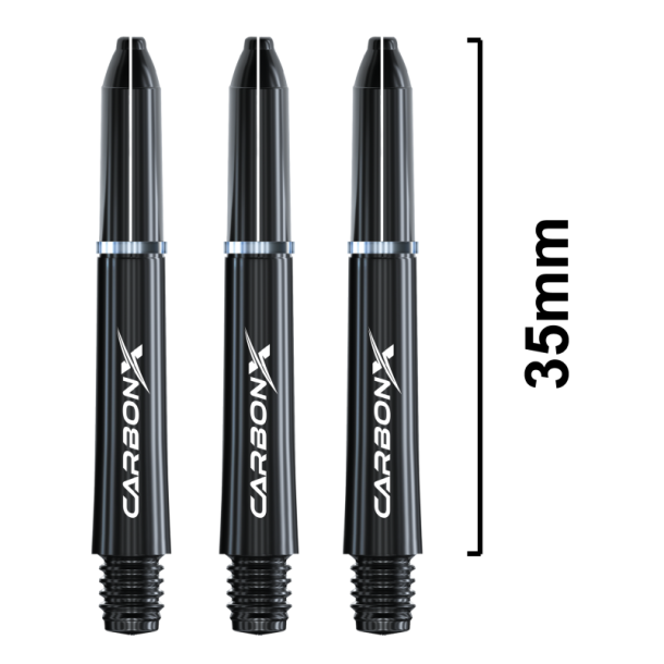 Winmau Carbon Xkorte, bakstykker