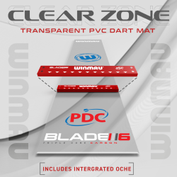 WINMAU CLEARZONE PDC + OCHE DART MAT
