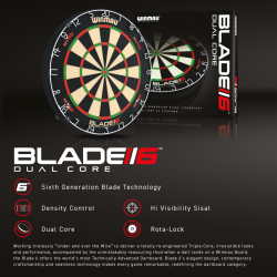 Winmau Blade 6 Dual Core Dartskive