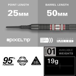 CLEMENS 95K 95% TUNGSTEN 19 GRAM SOFTTIP