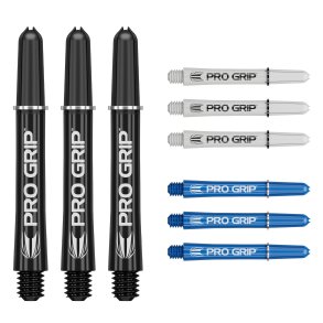 PRO GRIP SHAFT 3X SETS OF INTERMEDIATE- Black/ white /Blue