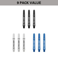 PRO GRIP SHAFT 3X SETS OF INTERMEDIATE- Black/ white /Blue