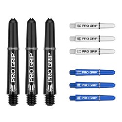 PRO GRIP SHAFT 3X SETS OF SHORT- Black/ white /Blue