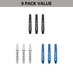 PRO GRIP SHAFT 3X SETS OF SHORT- Black/ white /Blue