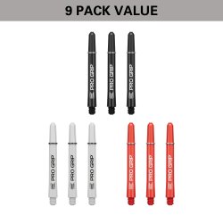 PRO GRIP SHAFT 3X SETS OF MEDIUM -Black /white/ red