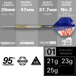 RVB CHRONO 95% TUNGSTEN SP 25 GRAM