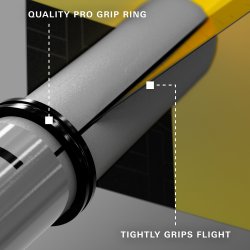 PRO GRIP TAG GREY &amp; BLACK 3 SETS INTERMEDIATE