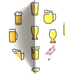 Bull's Design 100 Beer Cartoons No.2 Flight
