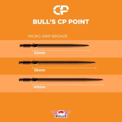 Bull�s CP Bronze Micro Grip Points 40 mm