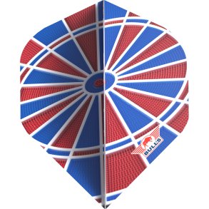 Bull's Design 100 Board Blue and Red No.2 Flight