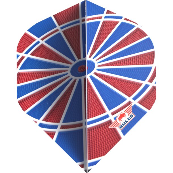 Bull's Design 100 Board Blue and Red No.2 Flight