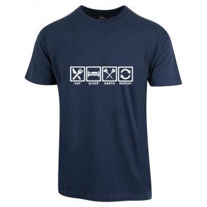 T-Shirt Eat Sleap Darts Repeat Marinebl