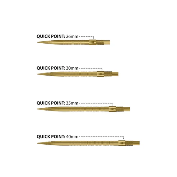 Harrows Quick Point Micro Ridge Gold 30 mm