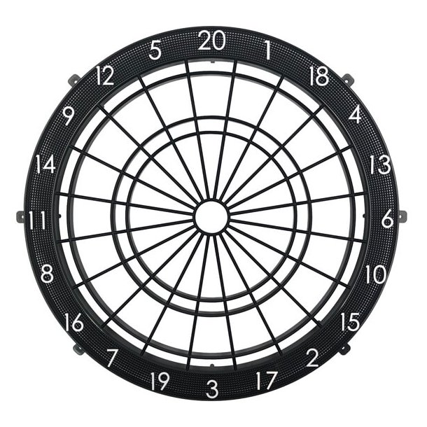 Spider med nummerring (Svart - til GranBoard3s)