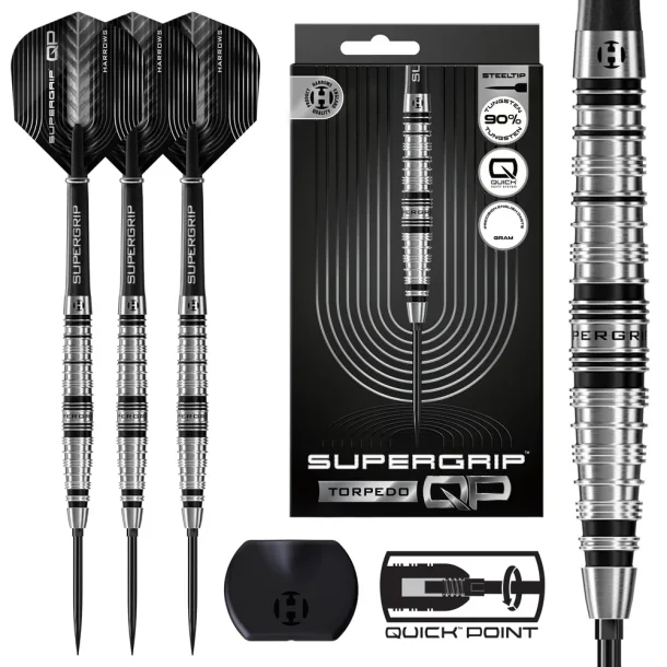 Harrows Supergrip Quick Point Torpedo 90% Tungsten 22 gram