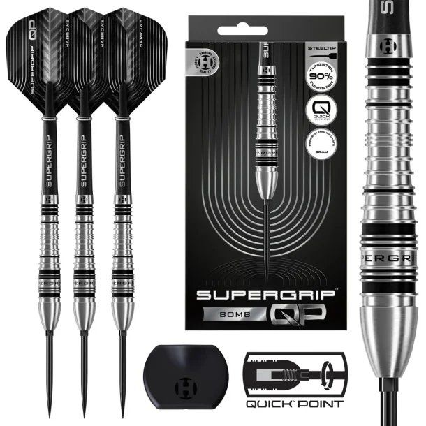 Harrows Supergrip Quick Point Bomb 90% Tungsten 23 gram