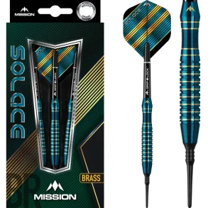 Mission Solace Darts - 20 gram Messing, Softtip. 