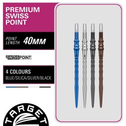 Target Japan Premium Swiss Point Silver 40 mm