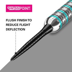 SWISS STORM QUARTZ POINTS BLACK 30MM