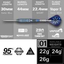 Phil The Power Taylor Gx2 SP 95% Tungsten  26 gram