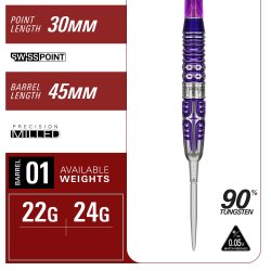 Target Japan Endeavour Gen 3 90% Tungsten, 22 gram SP Steel Tip