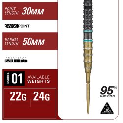 Target Japan Miracle Gen 7.5 95% Tungsten, 22 Gram SP SEEL TIP
