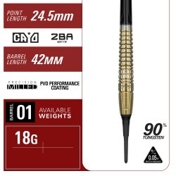 Target Japan Prime Series Hot Shot Gen 3 90% Tungsten, 18 gram Softtip