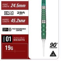 Target Japan Prime Series Xeno 90% Tungsten, 19 gram Softtip