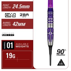 Target Japan Endeavour Gen 3 90% Tungsten, 19 gram Softtip