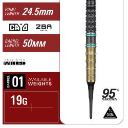 Target Japan Miracle Gen 7.5 95% Tungsten, 19 gram Softtip