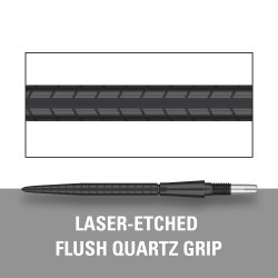 SWISS STORM QUARTZ POINTS BLACK 30MM