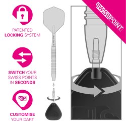 SWISS STORM LNC POINTS BLACK 26MM